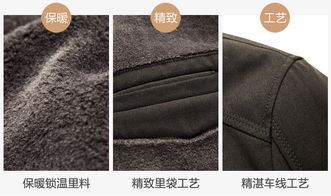 洋湖軒榭 秋冬加絨加厚拉鏈外套 翻領拉鏈外套厚款中年爸爸毛領合身中山裝a